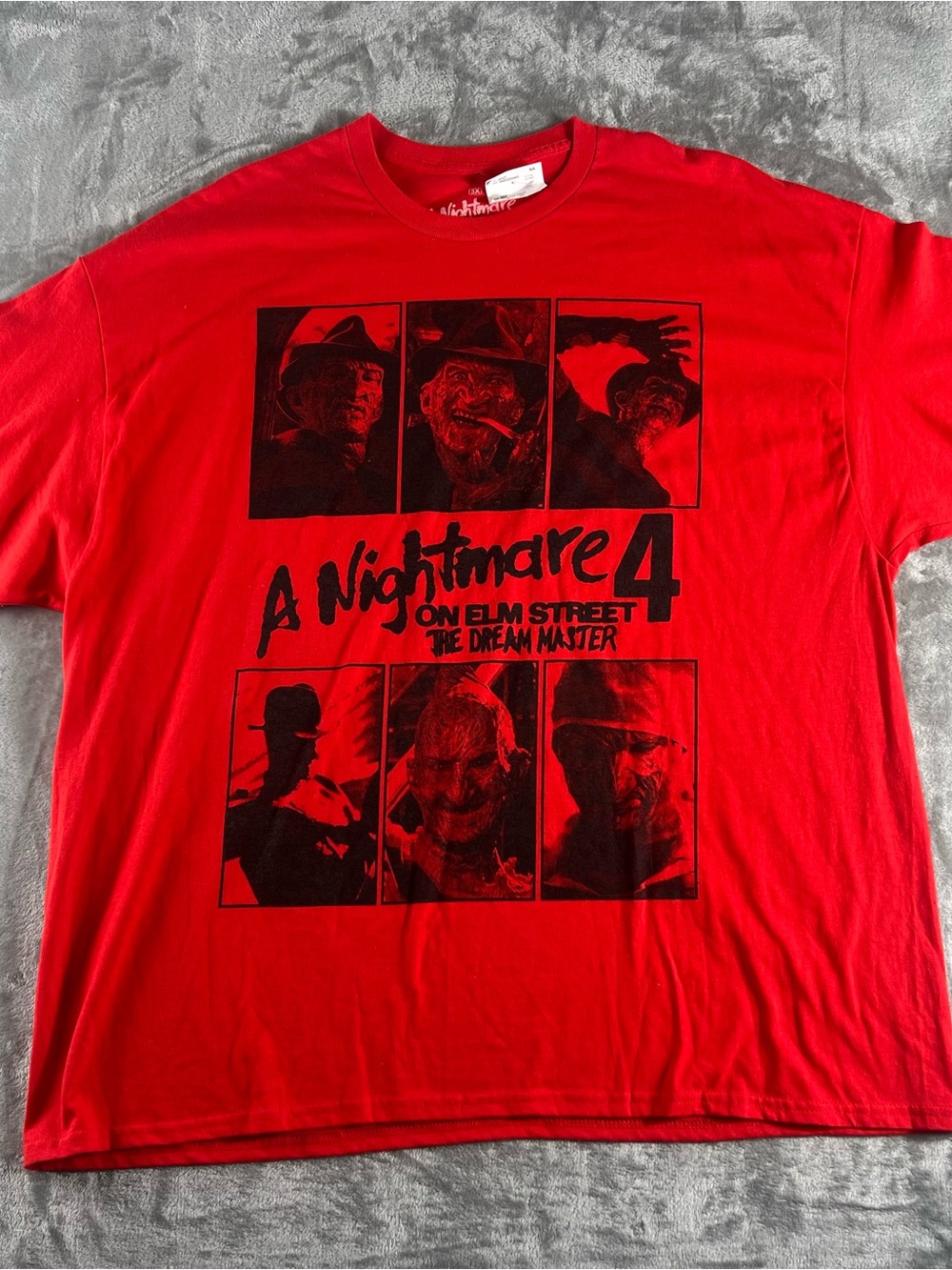 A Nightmare on Elm Street The Dream Master Freddy Krueger Red T-Shirt Mens Sz 3X